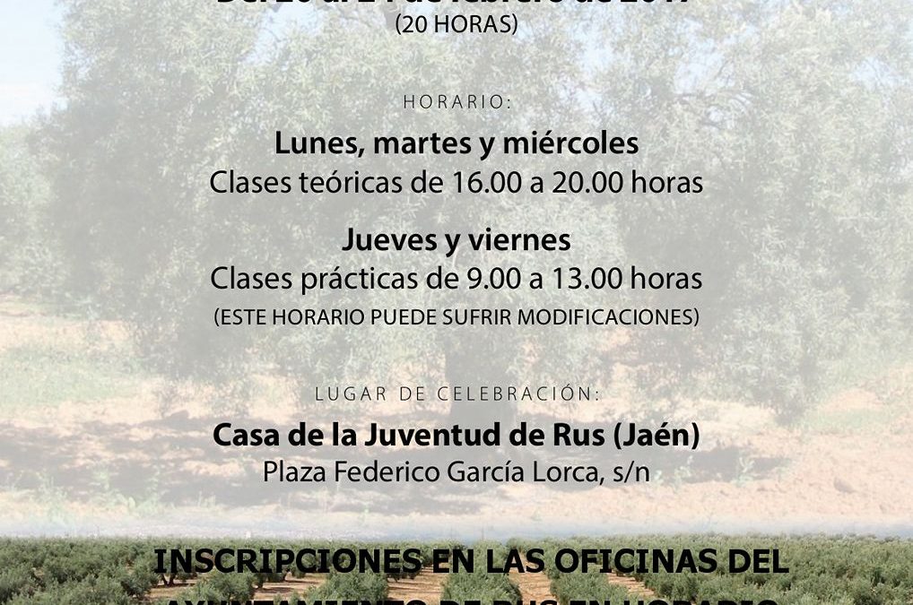 Curso de Poda de Olivar