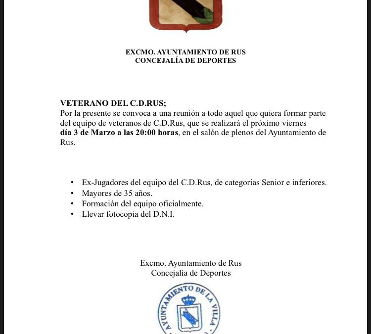 Veteranos del Fútbol C.D. Rus