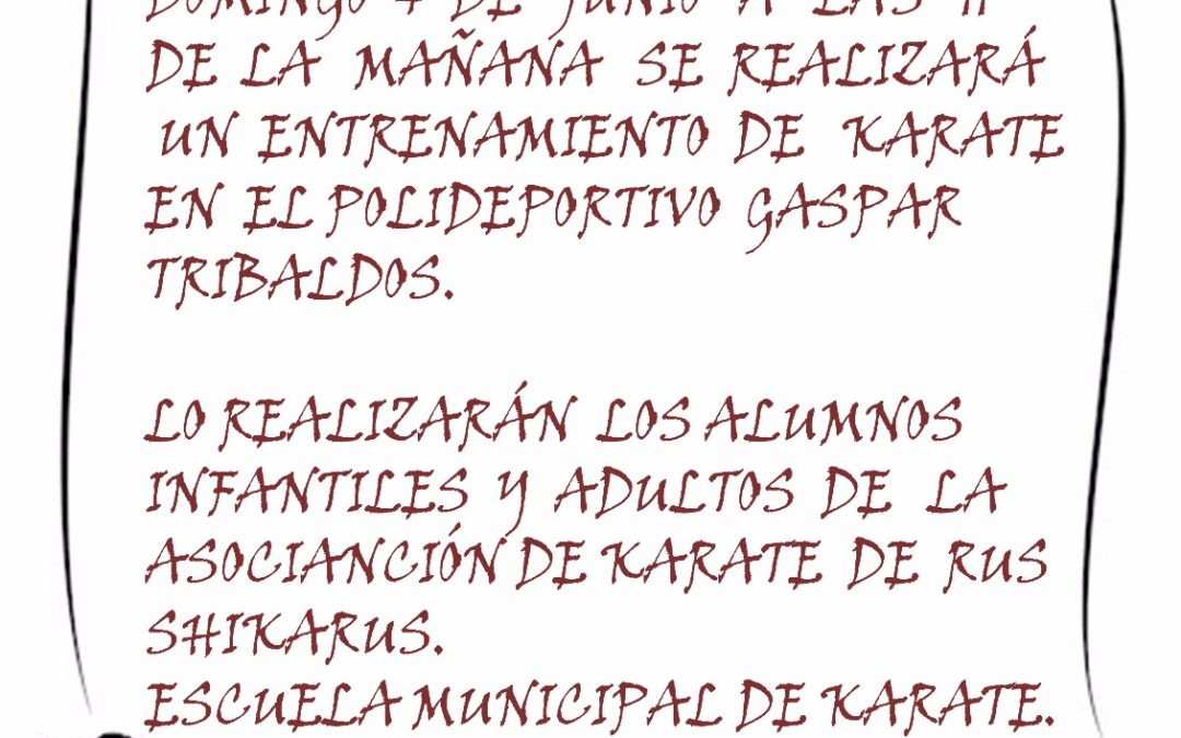 Entrenamiento de Karate