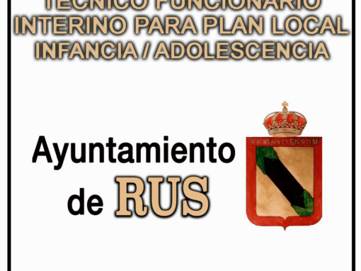 Técnico en Régimen Funcionario Interino Plan Local Infancia/Adolescencia