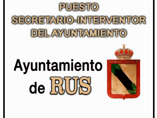 Anuncio: Puesto Secretari@-Interventor del Ayuntamiento