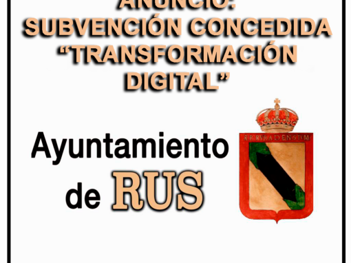 ANUNCIO: Subvención Concedida «Transformación Digital»