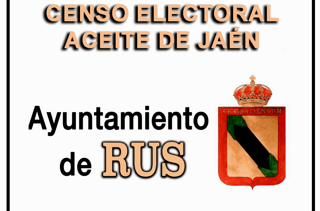 ANUNCIO: Censo Electoral Aceite de Jaén