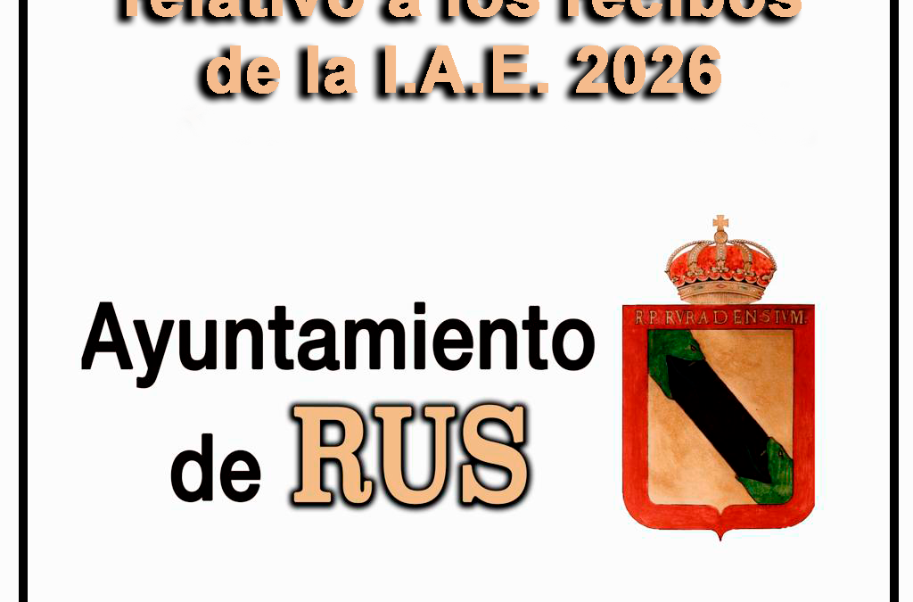 Anuncio de cobranza relativo a los recibos de la I.A.E. 2026